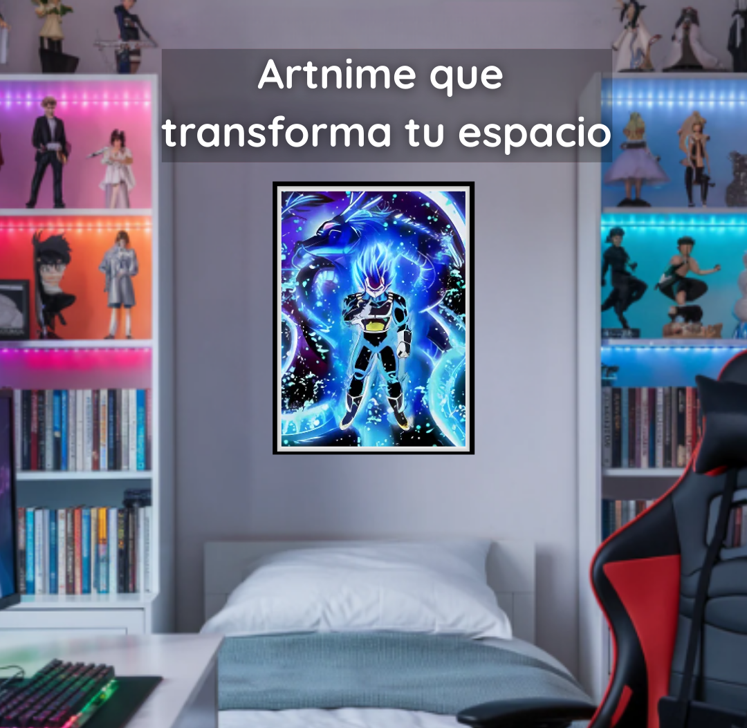 Cuadro Anime 3D Mágico - Tres Imágenes en Una